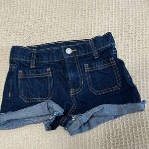 Old Navy girls Dark Blue High Rise denim shorts